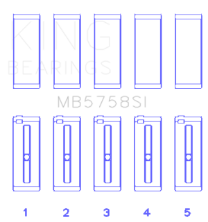 Mini Cooper Main Bearings - King Engine Bearings - Size +.3mm - 2007